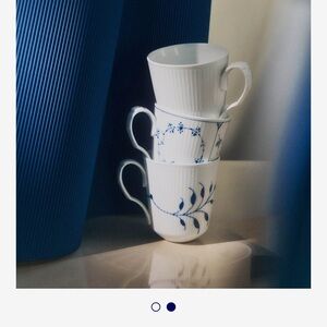 Royal Copenhagen white fluted mug